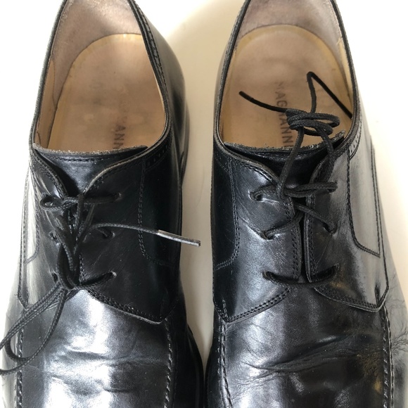 Magnanni Black Lace Up Leather Dress Shoes main image 5